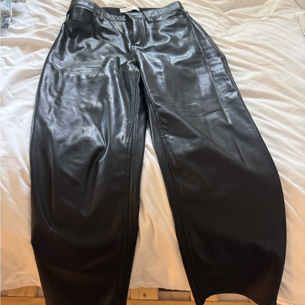 Black Leather Pants